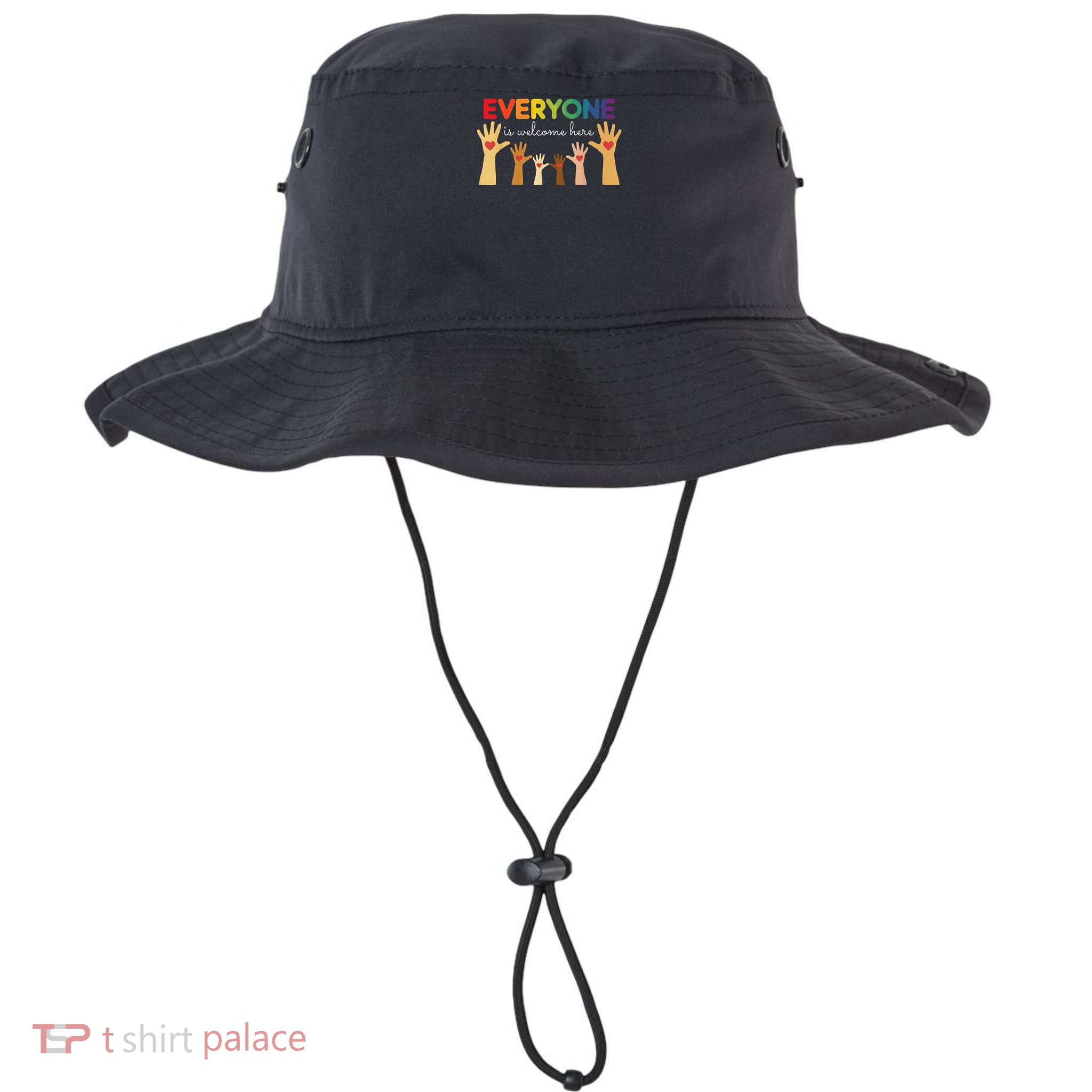 Everyone Is Welcome Here Idaho Teacher Bucket Hat