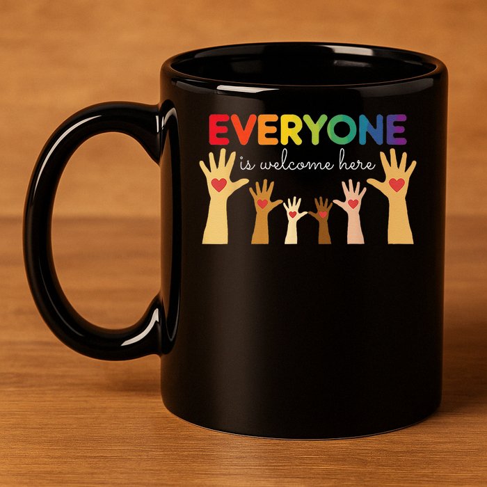 Everyone Is Welcome Here Idaho Teacher 11oz C Handle Ceramic Mug
