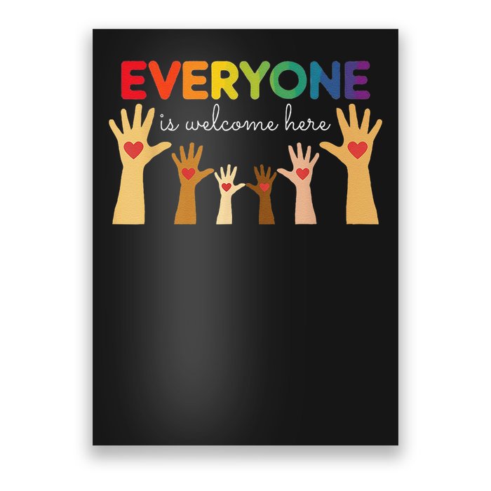 Everyone Is Welcome Here Idaho Teacher Poster