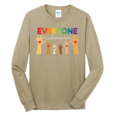 Everyone Is Welcome Here Idaho Teacher Tall Long Sleeve T-Shirt
