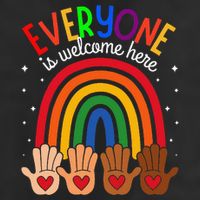 Everyone Is Welcome Here Idaho Teacher Inclusion Equality 11oz C Handle Ceramic Mug