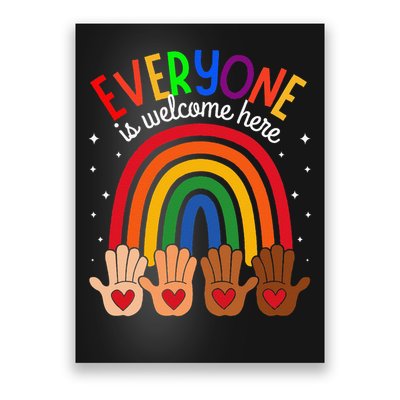 Everyone Is Welcome Here Idaho Teacher Inclusion Equality Poster