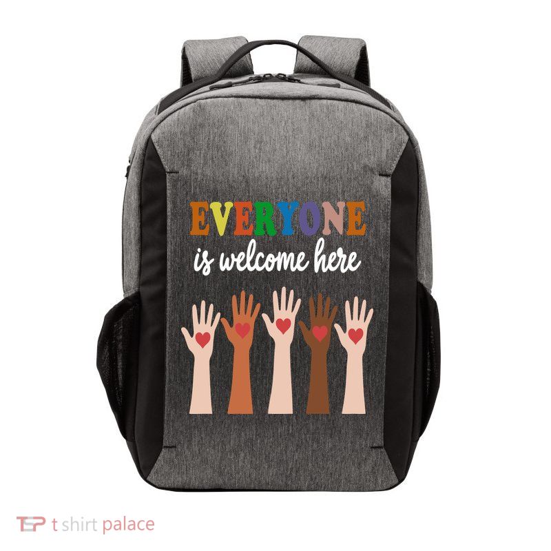 Everyone Is Welcome Here Vector Backpack