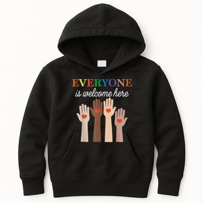 Everyone Is Welcome Here Idaho Teacher Kids Hoodie