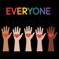 Everyone Is Welcome Here Idaho Teacher Zip Tote Bag