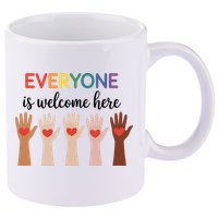 Everyone Is Welcome Here Idaho Teacher 11oz C Handle Ceramic Mug