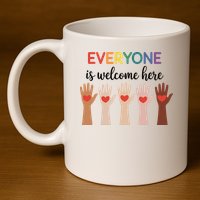 Everyone Is Welcome Here Idaho Teacher 11oz C Handle Ceramic Mug