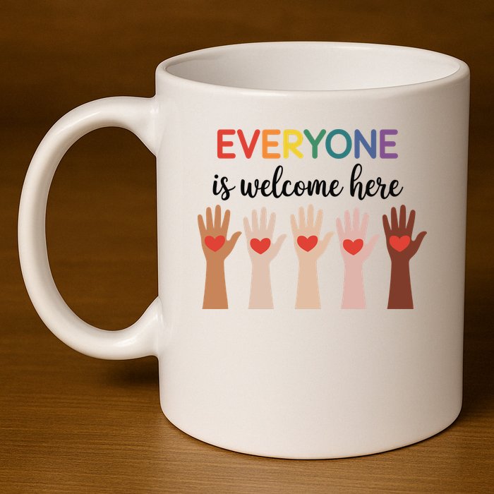 Everyone Is Welcome Here Idaho Teacher 11oz C Handle Ceramic Mug