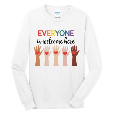 Everyone Is Welcome Here Idaho Teacher Tall Long Sleeve T-Shirt