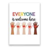 Everyone Is Welcome Here Idaho Teacher Poster