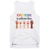 Everyone Is Welcome Here Idaho Teacher Tank Top