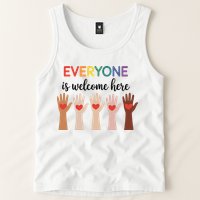 Everyone Is Welcome Here Idaho Teacher Tank Top