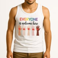 Everyone Is Welcome Here Idaho Teacher Tank Top
