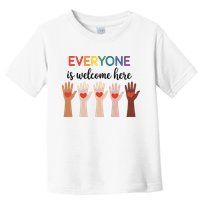 Everyone Is Welcome Here Idaho Teacher Toddler T-Shirt