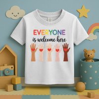Everyone Is Welcome Here Idaho Teacher Toddler T-Shirt