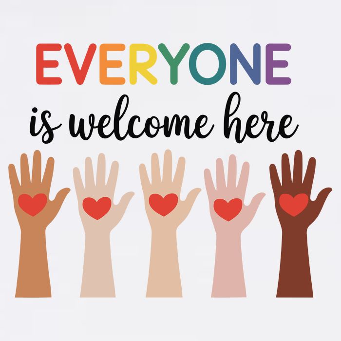 Everyone Is Welcome Here Idaho Teacher Toddler T-Shirt