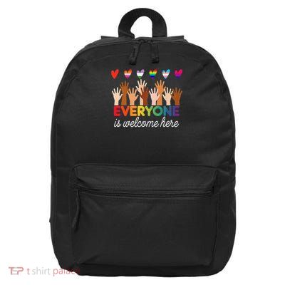 Everyone Is Welcome Here Idaho Teacher Support 16 in Basic Backpack