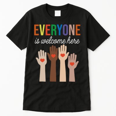 Everyone Is Welcome Here Idaho Teacher Tall T-Shirt