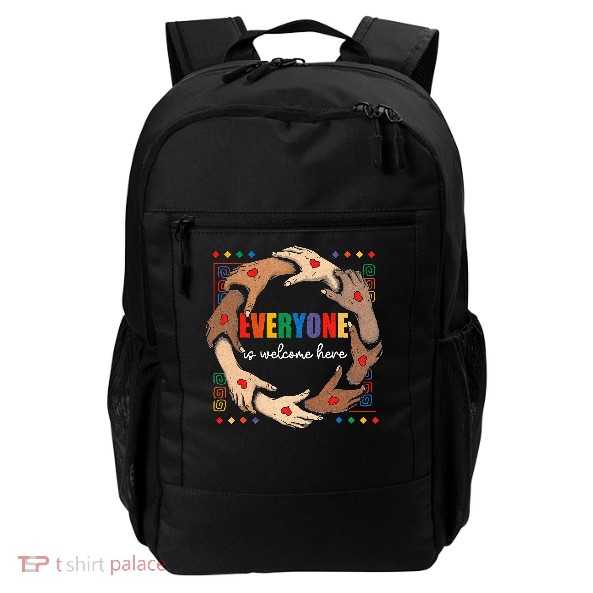 Everyone Is Welcome Here Idaho Teacher Student Daily Commute Backpack