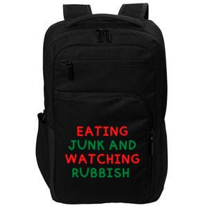 Eating Junk And Watching Rubbish Impact Tech Backpack