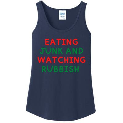 Eating Junk And Watching Rubbish Ladies Essential Tank