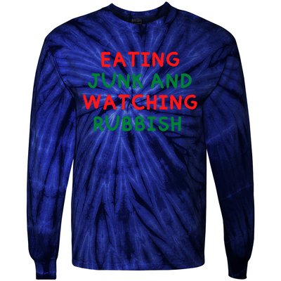 Eating Junk And Watching Rubbish Tie-Dye Long Sleeve Shirt