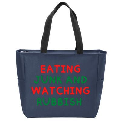 Eating Junk And Watching Rubbish Zip Tote Bag