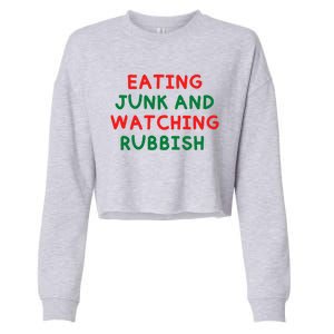 Eating Junk And Watching Rubbish Cropped Pullover Crew