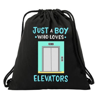 Elevator Just A Boy Who Loves Elevators Drawstring Bag