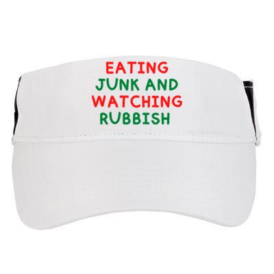 Eating Junk And Watching Rubbish Funny Christmas Adult Drive Performance Visor