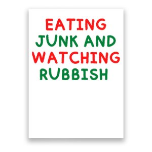 Eating Junk And Watching Rubbish Funny Christmas Poster