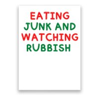 Eating Junk And Watching Rubbish Funny Christmas Poster