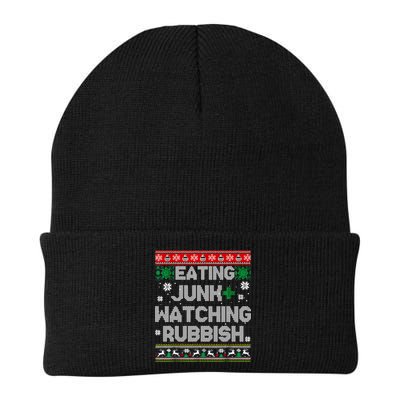 Eating Junk And Watching Rubbish Ugly Christmas Sweaters Beanie