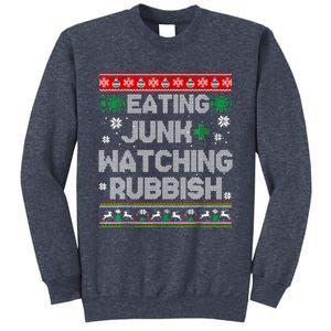 Eating Junk And Watching Rubbish Ugly Christmas Sweaters Sweatshirt