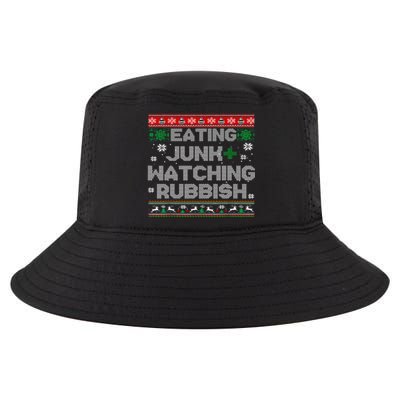 Eating Junk And Watching Rubbish Ugly Christmas Sweaters  Cool Comfort Performance Bucket Hat