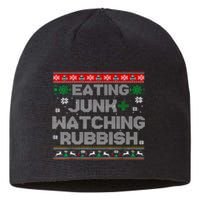 Eating Junk And Watching Rubbish Ugly Christmas Sweaters  Sustainable Beanie