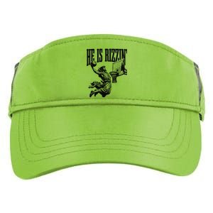 Easter Jesus Basketball He Is Rizzen Adult Drive Performance Visor