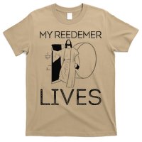 Easter Jesus Crucified Christ Empty Tomb Redeemer Is Alive T-Shirt