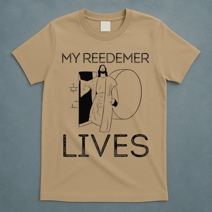 Easter Jesus Crucified Christ Empty Tomb Redeemer Is Alive T-Shirt