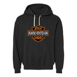 Enjoy Jesus Christ Heavenly Devoted Son Parody Religious Tee Garment-Dyed Fleece Hoodie