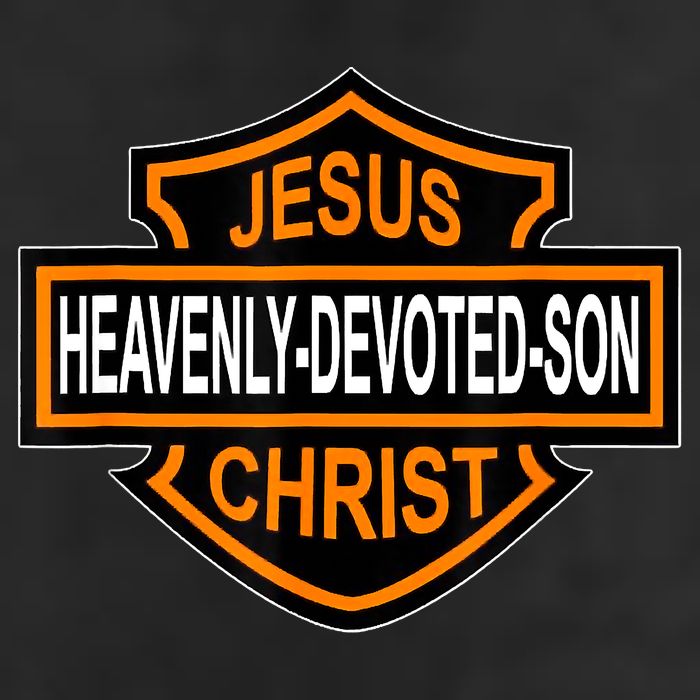 Enjoy Jesus Christ Heavenly Devoted Son Parody Religious Tee 7 Panel Mesh Trucker Snapback Hat