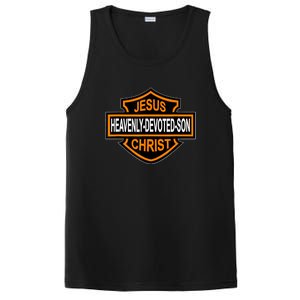 Enjoy Jesus Christ Heavenly Devoted Son Parody Religious Tee PosiCharge Competitor Tank