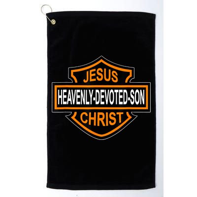 Enjoy Jesus Christ Heavenly Devoted Son Parody Religious Tee Golf Towel