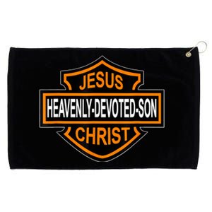 Enjoy Jesus Christ Heavenly Devoted Son Parody Religious Tee Grommeted Golf Towel