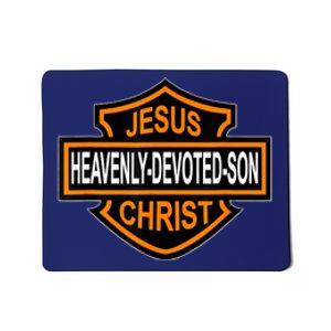 Enjoy Jesus Christ Heavenly Devoted Son Parody Religious Tee Mousepad