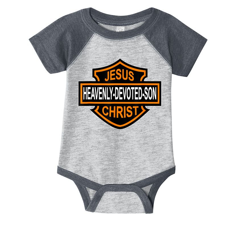 Enjoy Jesus Christ Heavenly Devoted Son Parody Religious Tee Infant Baby Jersey Bodysuit