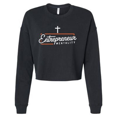 Entrepreneur Jesus Christ Religion Christian Business Premium Cropped Pullover Crew