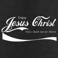 Enjoy Jesus Christ Thou Shalt Never Thirst 7 Panel Mesh Trucker Snapback Hat