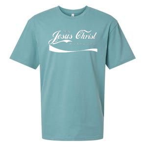 Enjoy Jesus Christ Thou Shalt Never Thirst Sueded Cloud Jersey T-Shirt