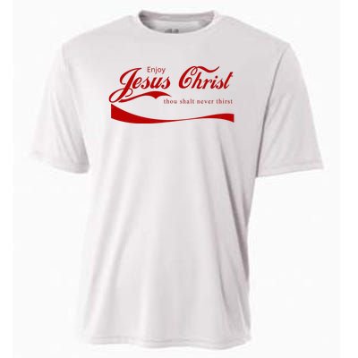 Enjoy Jesus Christ Thou Shalt Never Thirst Cooling Performance Crew T-Shirt